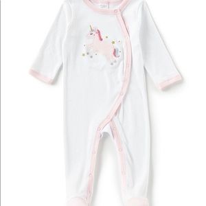 UNICORN LONG SLEEVE FOOTED COVERALL